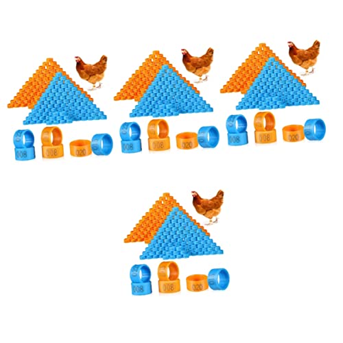 Sosoport 800 STK Hühnerfußring nummeriertes Hähnchenschenkel Hühnerstall für 6 Hühner Wo Etiketten Beinbänder für Vögel Taubenfußbänder aufschnappen Beinring Henne Geflügel von Sosoport