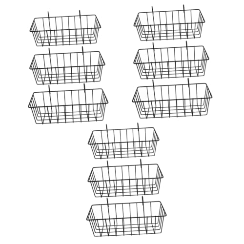 Sosoport 9 STK Kaninchen Heuraufe Futterautomat für Kleintiere Hasenheuspender Hasenkäfig Heuraufe hängende Heufütterung Hasenheuhalter Kaninchenhalter Hasenfutter Gestell Schmiedeeisen von Sosoport