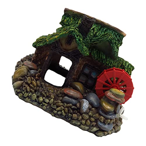 Sosoport Aquarium Dekoration Aquarienfilter Reptilien-Landschaftsgestaltung Netz Aquarium Fischbecken Tank miniaturen Figuren fee gartendeko Desktop-Ornament Aquarium-Ornament Harz Coffee von Sosoport