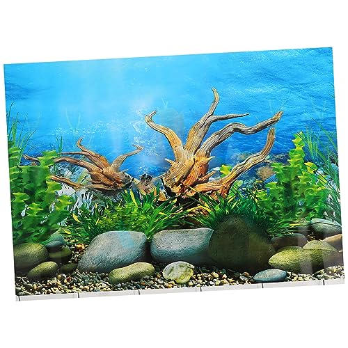 Sosoport Aquarium-Hintergrund Aquarium Aquarium Kühler Wanddekoration Für Fischbecken Schüssel Vakuum Treibholz Panzer Aquarium Haftet Pflanzen Aquariumnetz Groß Inhaber Algen Siphon Vinyl von Sosoport