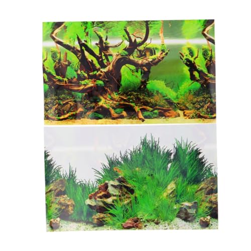 Sosoport Aquarium Hintergrundpapier Doppelt Bausatz Aquariumheizung Zubehör Für Aquarien Aufkleber Vakuum Teich Tank Fisch Aquarium Licht Kordelzug Dickfilmpapier (Haustier) Colorful von Sosoport