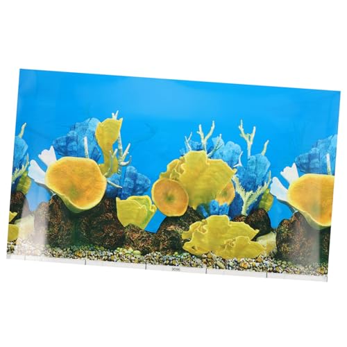 Sosoport Aquarium Hintergrundpapier Zubehör Panzer Fisch Dekorationen Kühler Pflanzenständer Für Aquarien Gefälschtes Aquarium Künstliche Aquarienpflanzen Deckel Vakuum Mini Netz Schwamm von Sosoport