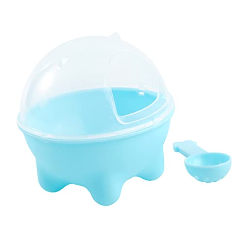 Sosoport Badewanne für Hamster Hamsterröhren und Tunnel Hamster Badesand Badezubehör Tier Hamster sandbad Hamster Pflege Spielzeug Haustier Badezimmer Badewanne für Haustiere Blue von Sosoport