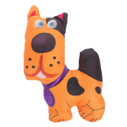 Sosoport Dog Bites Toys Quietschendes Hundespielzeug Robustes Kauspielzeug Beißspielzeug Lustiges Hundespielzeug Orange Plüsch Welpenspielzeug von Sosoport