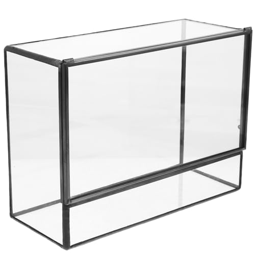 Sosoport Box Glas Landschaftsbau Tank Kleiner Pflanzenständer Terrarium Pflanzenständer Pflanzenhalter Dekorativer Glasbehälter Moos Landschaftsbehälter Mikro Landschaftsbehälter von Sosoport