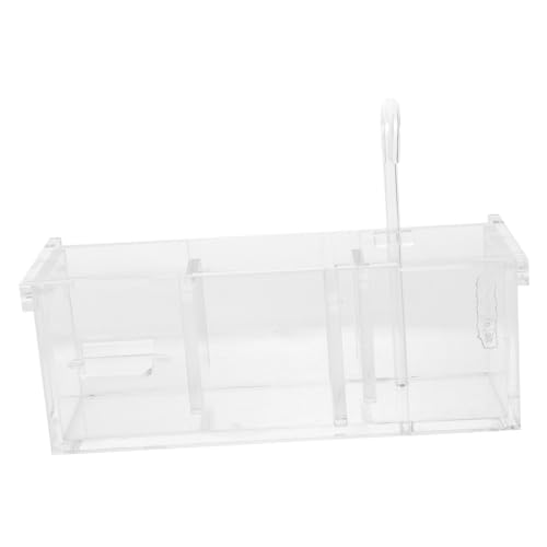 Sosoport Box Stummschaltung Acryl Wassertank Filterwerkzeug Reptilientank Sieb Aquarium Filter Zirkulator Inkubator Tropfbox Reinwassertank Aquariumzubehör von Sosoport