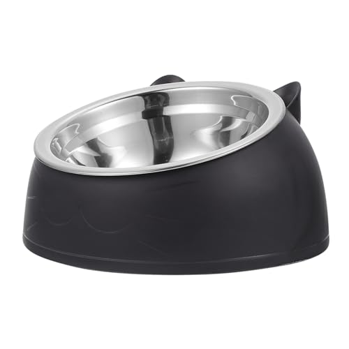 Sosoport Edelstahlschüssel für Haustiere Futterautomat für Haustiere Welpenfütterung edelstahlschüsseln Stainless Steel Bowl Katzennapf Katzennäpfe Futternapf für Hunde Kätzchen Schüssel von Sosoport