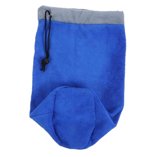 Sosoport Eichhörnchen-Badetuch Meerschweinchen-Handtuch Frettchen-Badetuchtasche Haustier-Trockensack Kaninchen-Badetuch Einstreu für Kleintiere Bartagame Panzerzubehör Stoff Blue von Sosoport