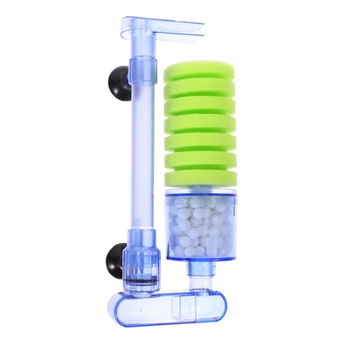 Sosoport für Fischbecken kleines Sieb Fischfilter innenfilter wasserreiniger Aquarium Batterie Aquarienfilter Schwammfilter Belüftung Kleiner Schwamm Wasserfilter Zubehör Plastik von Sosoport