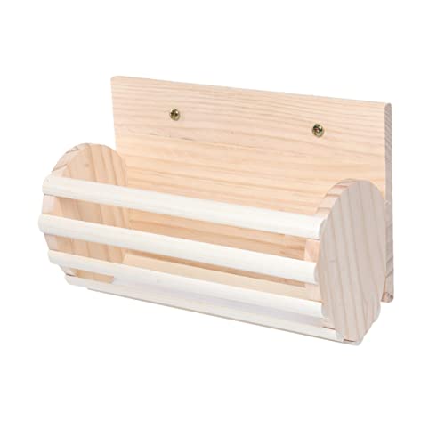 Sosoport Gras Feeder Meerschweinchen Heu Rack Holz Rack Für Pet Supplies Gras Spender von Sosoport