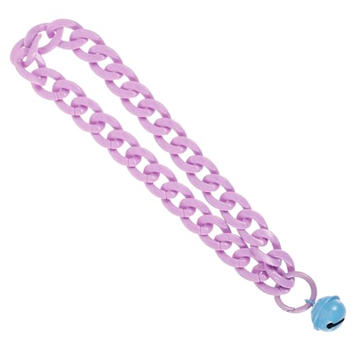 Sosoport Glockenhalsband für Haustiere Hunde hundekragen Halsband Hunde Dog Collars Hasendekoration Katzenhalsband zartes Hundehalsband schönes Welpenhalsband Acryl Violett von Sosoport