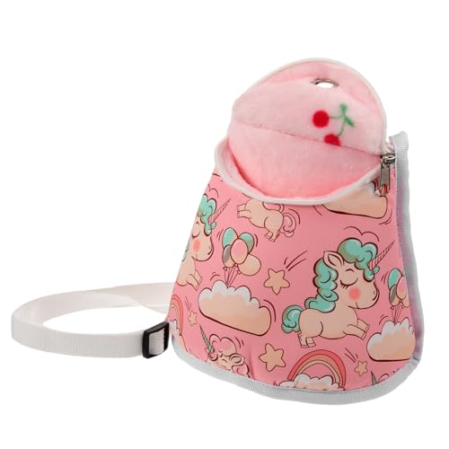 Sosoport Hamster Aus Tasche Reisetasche Für Haustiere Tragbare Rattentasche Meerschweinchen Träger Hamstertasche Hamster-Reisetasche Hamster-Tragetasche Hasenträger Segeltuch Rosa von Sosoport