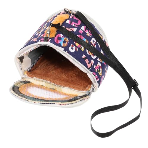 Sosoport Haustier-Tragetasche für Hamster Kaninchen Atmungsaktive Reisetasche Netzgewebe Canvas-Material von Sosoport