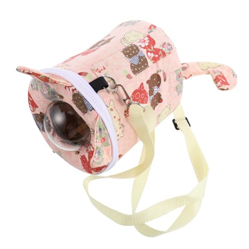 Sosoport Hamster aus Tasche Reisetaschen Hamster Reisen Reisetasche für Haustiere Igel liefert Hamster transportbox pet Backpack warme Haustiertasche Outdoor-Tasche für Haustiere Rosa von Sosoport