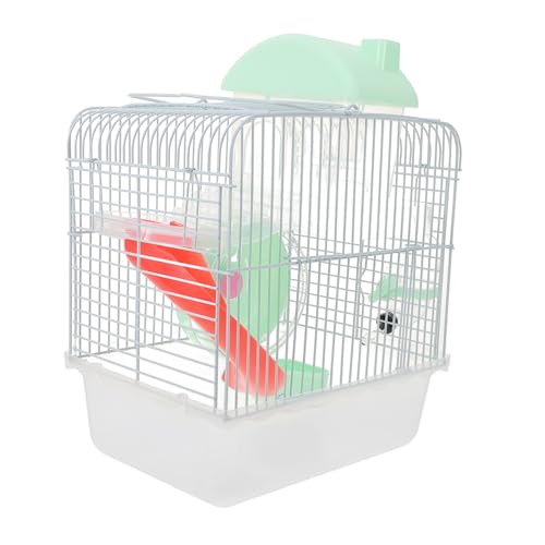 Sosoport Hamsterkäfig Hamster Spielzeug hamsterspielzeug nager käfig nagerhaus kleintierhaus meerschweinchen käfig spielzeuge Meerschweinchen-Rattenkäfig Hamsterhaus Eisendraht Light Green von Sosoport