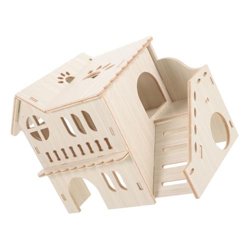 Sosoport Stabiles Hamsterhaus Aus Holz Versteck Burg Für Hamster Meerschweinchen Ratten Und Sosoport Stabiles Hamsterhaus Aus Holz Versteck Burg Für Hamster Meerschweinchen Ratten Und von Sosoport