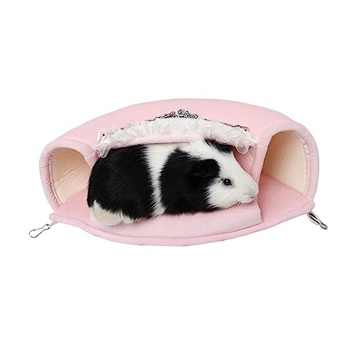 Sosoport Hamsterwiege Igel Tunnel Hängematte Für Haustiere Haustier Hängendes Bett Meerschweinchen Bett Igel Bett Tierbett Eichhörnchen Beutel Hängendes Hamsterbett Igeltasche Rosa von Sosoport