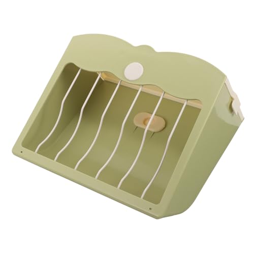 Sosoport Hasengrasständer Käfige für Meerschweinchen Futterspender Bausatz meerschweinchengehege Futterautomat für Kleintiere Futterkaninchen Futterstelle für Kaninchen Plastik Light Green von Sosoport