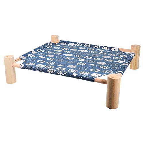 Sosoport Haustier Feldbett haustierbett pet Bed katzenhängebett haustierfeldbett cat Hammock Katze hängematte Bett Wurf Katzentunnel Katzenbett atmungsaktive Katzenhängematte Segeltuch Navy von Sosoport