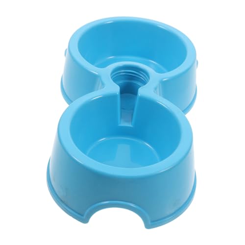 Sosoport Haustier Hund Schüssel Wasserflasche Großer Wasserspender Für Hunde Leckerli-Spender Für Haustiere Katzenfutterspender Automatisch Slow Feeder Hundenäpfe Hundewasser Abs Blue von Sosoport