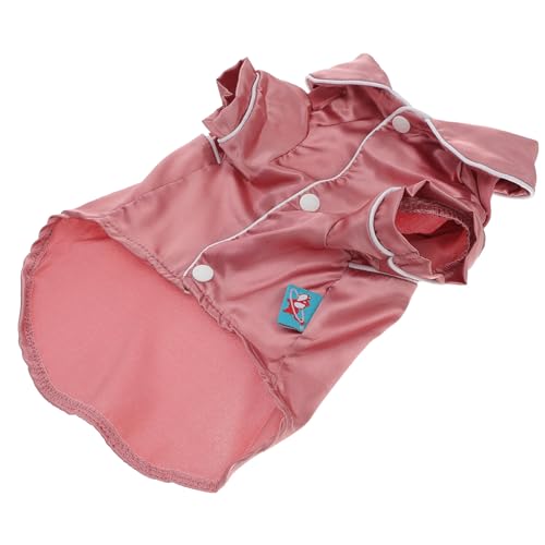 Sosoport Haustier-Pyjama Seidenpyjamas Hunde-Sweatshirt Süße Hundekleidung Pyjama Für Welpen Hundeweste Hundeshirt Hunde-Pyjama Hundejacken Nachthemd Polyester Haustier Katze Rosa Zu Hause von Sosoport