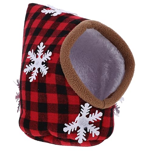 Sosoport Haustier warmes Baumwollnest Kleintier-Haustierbetten Hamsterbett nagerhaus pet Bed weihnachtsdeko Chinchilla-Accessoire Haushalt Hamsterhütte Papagei Kleine Tiere Igel schmücken von Sosoport