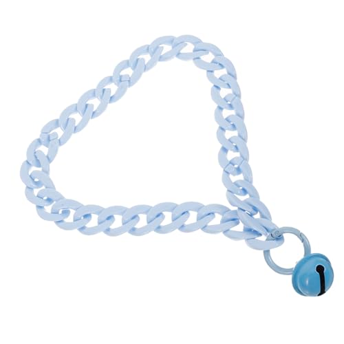 Sosoport Haustierhalsband Katzenhalsband Kätzchen-Kragen Halskette Mit Hundehalsband Katzenversorgung Zartes Hundehalsband Tragbares Hundehalsband Glockenhalsband Für Katzen Acryl Sky-Blue von Sosoport