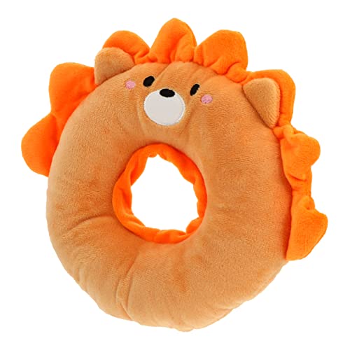 Sosoport Haustierhalsband Plüschtiere Kätzchen Erholungshalsband -Donut- Klumpende Katzenstreu Abs Plüschkegel Für Haustiere Katzenkopfkegel Zapfen Glocke Orange von Sosoport