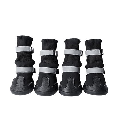 Sosoport Haustierschuhe Stiefel Haustierbedarf Platte Haustierartikel Anti-Rutsch-Socken hundeschuhe Schuhe für Hunde Kleiner Hund rutschfeste Socken bilden Schutz Welpenschuhe von Sosoport