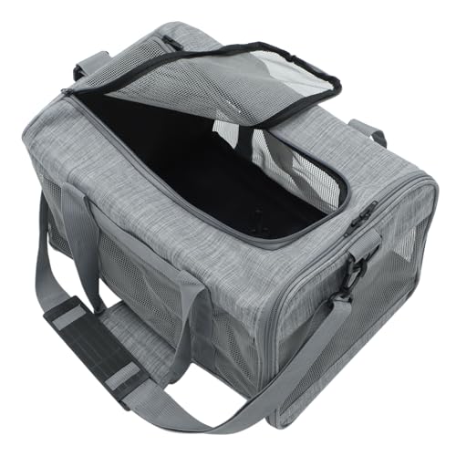 Sosoport Haustiertasche Transportbox für Katzen hundetasche träger katzenbehälter im freien tiertransporttasche hundekäfig hundekotbeutel Transportboxen für Haustiere Hasenträger Netz Grey von Sosoport