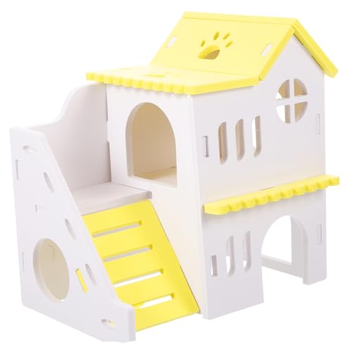 Sosoport Entzückende Chinchilla Hideout Villa Haustier Hamster Spielzeug Dekoratives Tragen für Chinchilla Supplies von Sosoport