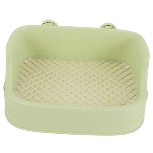 Sosoport Kasten Haustier Töpfchen Kleintierstreu Haustierkäfig Haustierstreubecken Häschen-trainingstoilette Haustier-toiletten-töpfchen-Trainer Haustierpfanne Für Tiere Plastik Light Green von Sosoport