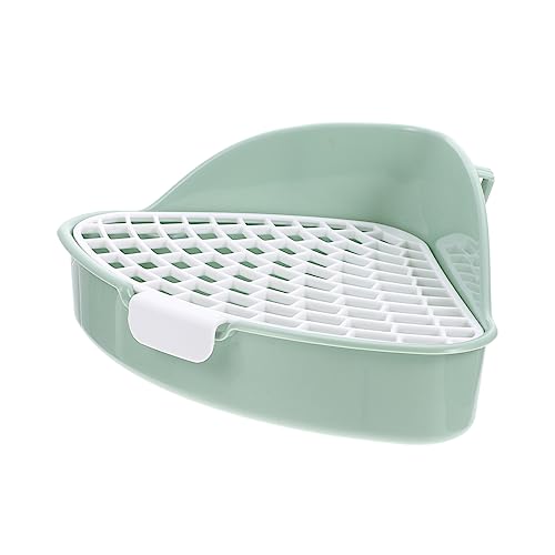 Sosoport Kasten Kaninchentoilette Haustier Kleine Rattentoilette Bodenschale Für Hamsterkäfige Haustiertoilette Hase Hamsterkäfigreiniger Kaninchen-eckklo Hamsterbettwäsche Heu Pp Green von Sosoport