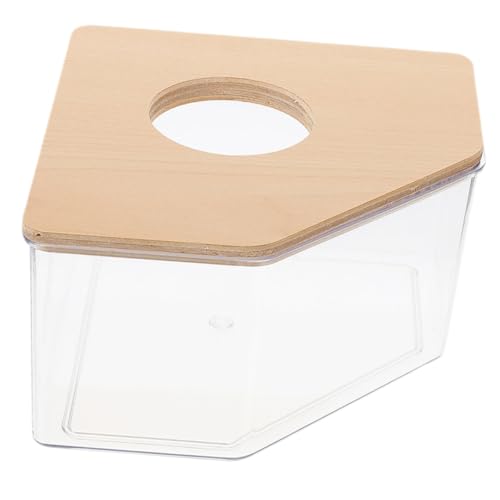 Sosoport Acryl Hamster Sand Bad Geräumige Katzentoilette für Meerschweinchen Haustier Sandstreu von Sosoport