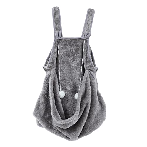 Sosoport Katzen Tasche cat Apron Katzen Tragetasche katzensack Geschenkbeutel mit Anhänger atmungsaktives Kätzchen Katzenschürze halten Outdoor-Tasche für Haustiere Korallenvlies Grey von Sosoport