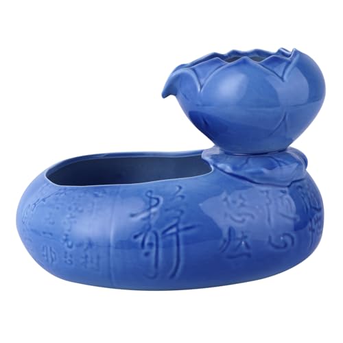 Sosoport Katzen Wasserspender Katzen Wasserspender Katzen Trinkbrunnen Wasserspender Für Katzen Leiser Haustier Wasserspender Blauer Haustier Wasserspender Katzen Trinkwassernapf von Sosoport