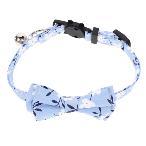 Sosoport Katzenfliege Welpenhalsband Glocken Für Hundehalsbänder Katzenhalsband Mit Glocke Kätzchen-Kragen Katzenhalsband Im Freien Cartoon-hundehalsband Katzenleine Und Polyester von Sosoport