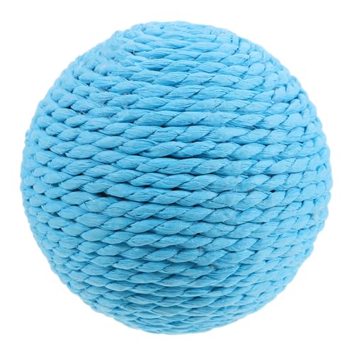 Sosoport Katzenspielzeugball Ball Katzenspielzeug Interaktives Katzenspielzeug Katzenball Kratzspielzeug Für Katzen Seilspielzeug Für Katzen Sisalkugel Für Katzen Sky-Blue Papierseil von Sosoport