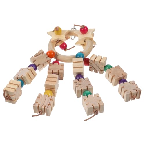 Sosoport Vogelspielzeug Für Vögel Holz Papageien-beißspielzeug Sittich-Spielzeug Formdesign Für Bewegung Sosoport Vogelspielzeug Für Vögel Holz Papageien-beißspielzeug Sittich-Spielzeug Formdesign Für Bewegung von Sosoport