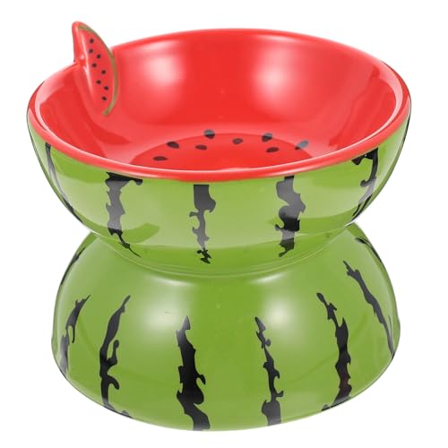 Sosoport Keramiknapf für Haustiere pet Water Bowl pet Supplies geneigte Fressnäpfe für Katzen Spender für Katzenfutter Katzennapf für den täglichen Gebrauch wiederverwendbarer Futternapf von Sosoport