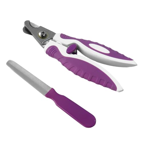 Sosoport Klauenschere für Haustiere nagelschere für Haustiere pet Grooming Tool Nagelknipser für Welpen für kleine Hunde Hund nagelschneider Nagelknipser für Haustiere Violett von Sosoport