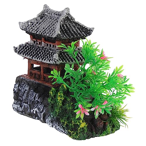 Sosoport Aquarium Nano Harz Ornament Aquarium Hause Desktop Dekoration Ornamente von Sosoport