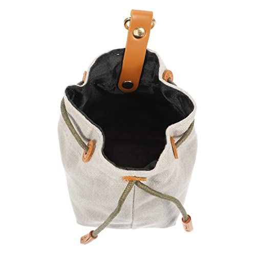 Sosoport Leckerli-Tasche für Haustiere Hundespielzeugbehälter Hundetasche Welpe hundefutterbeutel Dog Treat Bag Tasche für Hundesnacks Behälter für Hundesnacks im Freien Segeltuch Grey von Sosoport