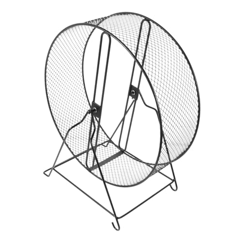 Sosoport Lustiges Hamsterrad Für Kleintiere Geräuschloses Laufspielzeug Für Hamster Meerschweinchen Und Degus Robust Und Stabil Schwarzes Durchmesser von Sosoport