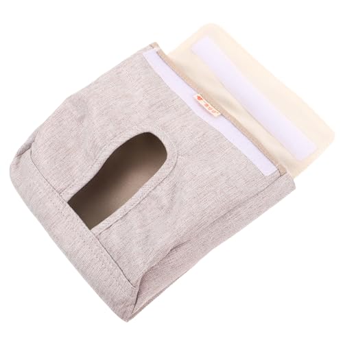 Sosoport Meerschweinchen-Slow-Food-Beutel Hasenfuttersack für Heu Futterspender Spielzeug Heuhalter für Nagetiere Kleintier Heubeutel Feeder-Tasche Häschen-Feeder Stoff Light Grey von Sosoport