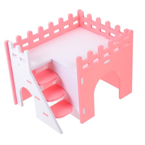 Sosoport Meerschweinchenhaus Hamster-kletterspielzeug Rattenleiter Meerschweinchen Schloss Eichhörnchen Paly Paltform Hamsterbett Für Schweine Chinchilla-hüttenversteck Hamsterbrücke PVC von Sosoport