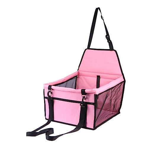 Sosoport Mesh-Haustiertasche Hundematte fürs Auto Hunde-Panda-Kostüm Katzenauto Dog car seat Covers hundeautositz autositzauflage Haustiertasche für den Autositz Hund autositz Rosa von Sosoport