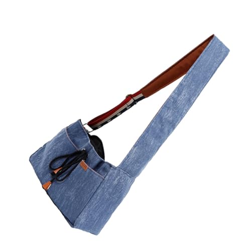 Sosoport Outdoor-haustiertasche Transportbox Für Haustiere Outdoor-Reisetasche Freisprecheinrichtung Für Haustiere Kätzchen-Reisetasche Denim-haustiertasche Umhängetasche Für Haustiere Blue von Sosoport