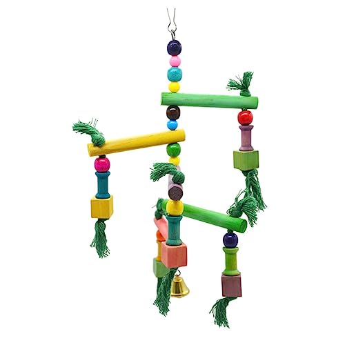 Sosoport Kletterspielzeug Mit Schaukel Und Leiter Holzspielzeug Für Sittiche Und Andere Kleine Vögel Fördert Spiel Und Abwechslungsreiche Beschäftigung Sosoport Kletterspielzeug Mit Schaukel Und Leiter Holzspielzeug Für Sittiche Und Andere Kleine Vögel Fördert Spiel Und Abwechslungsreiche Beschäftigung von Sosoport