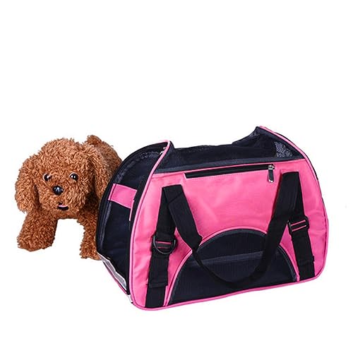 Sosoport Reisehandtasche für Haustiere Tragetasche Katzentransporter Pudel Tasche Rucksack für Haustiere Rosy von Sosoport